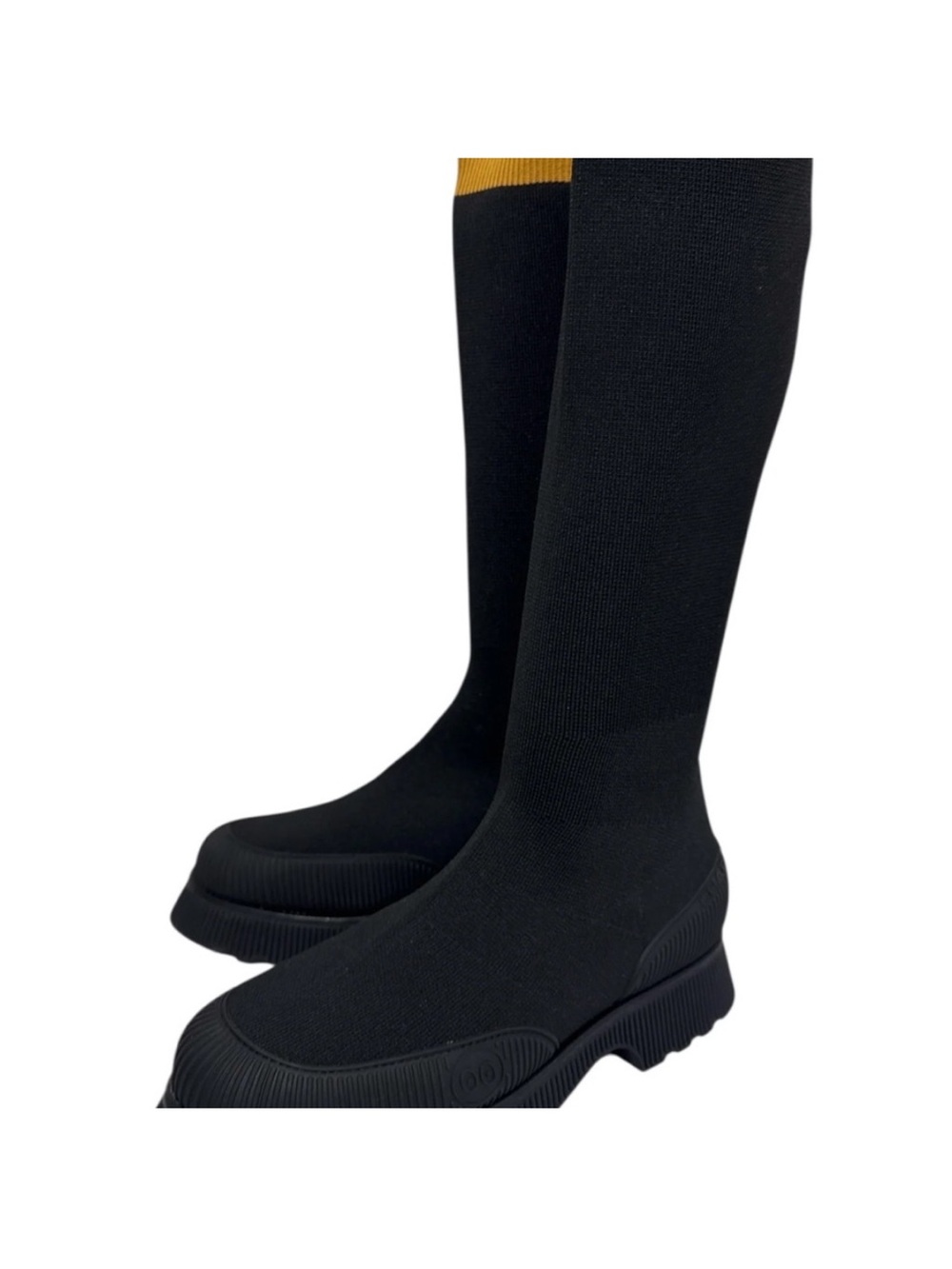 Charlotte Stone Hera Knee Boot in Black